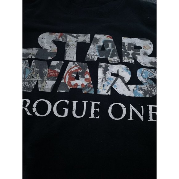 Disney Star Wars Rogue One Sweatshirt Size Medium Disneyland Disney World Black - Picture 8 of 12